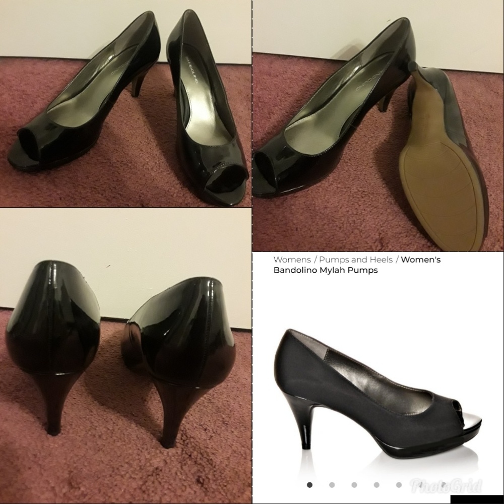 Never Worn Bandolino Peep Toe Heels 10W